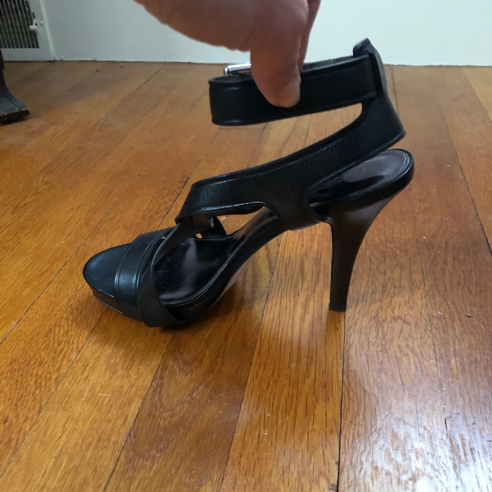 Coach Black Leather Heels - Perfect condition